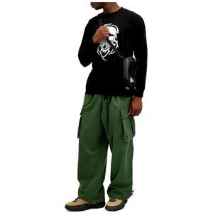 *RARE* Afield Out Men's Long Sleeve Perception L/S T-Shirt Black Size Large NWT